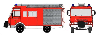 Loewe 4057 - H0 - Magirus-Deutz Zeta 90M5 - LF8 FW Eschweiler